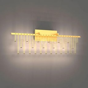 Lampada da parete scintilla, ottone, led 9 w, lumen 765 3000k, l. c...