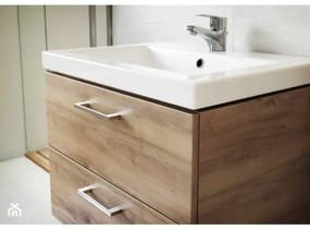 Cersanit S801-153-DSM - Mobile bagno sospeso con lavabo LARA COMO noce