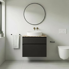 Top per lavabo L 47 x H 1.2 x P 27 cm travertino gres porcellanato C01