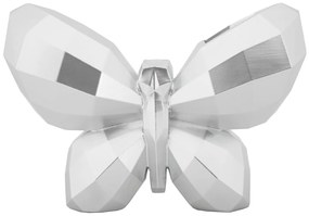 Vaso Butterfly Silver Cm 22,5X8X15 Design Elegante Unico