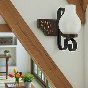 Brilagi - Applique da parete QUEEN 1xE14/40W/230V faggio/wengé