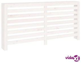 vidaXL Copertura Termosifone Bianca 169x19x84 cm Legno Massello Pino