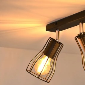 LED Faretto TUBE II 3xE27/15W/230V nero