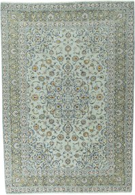 Kashan Tappeto persiano 360 x 250 Blu (Iran) Annodato A Mano