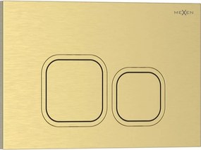 Mexen Tex 03 pulsante di scarico, oro spazzolato - 6103-11