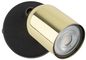 Faretto da parete TOP 1xGU10/10W/230V nero/oro