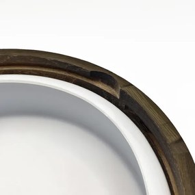 Plafoniera bagno OAK SMOKY 2xE27/15W/230V IP54 Ø27,5 cm rovere/marrone