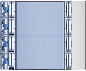 Pulsantiera esterna per citofono BTICINO  17 pulsanti in alluminio grigio satinato P 1 x L 9.1 x H 1.1 cm