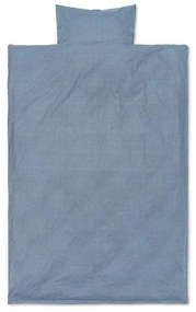 ferm LIVING - Check Biancheria letto 140x200 Faded Blue/Choco ferm LIVING