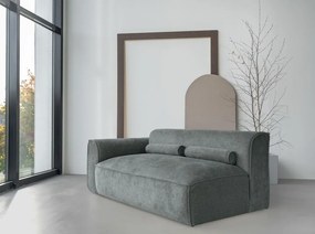 Divano componibile verde (con penisola a sinistra) Flex Felix – Miuform