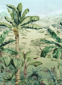 Osborne & Little Carta da parati panoramica Martinique - Leaf Green