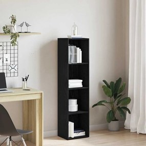 Libreria Rovere Nero 36x30x143 Cm İn Legno Multistrato /