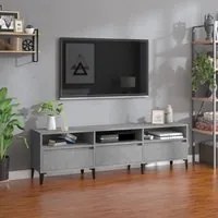 Mobile TV Grigio Cemento 150x30x44,5 cm Legno Multistratocod mxl 127219