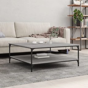 Tavolino Salotto Grigio Sonoma 100x100x40 Cm Legno Multistrato /