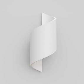 Applique a Spirale da Parete in Gesso Pitturabile G9 Materiale Gesso