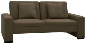 Divano Letto Marrone İn Similpelle /