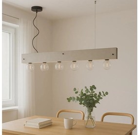 ONLI - Lampadario a sospensione con filo ARGO 6xE27/22W/230V grigio