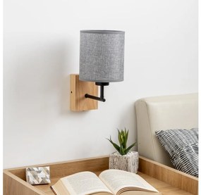 Brilagi - Applique NUBILA WOOD 1xE27/25W/230V quercia/grigio