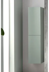 Colonna da bagno reversibile moderna PIAVE ad 2 ante Verde Frassinato