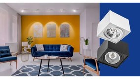 Faretto CHLOE AR111 1xGU10/50W/230V quadrato nero