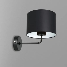 Lampada da parete ARDEN 1xE27/60W/230V nero/bianco
