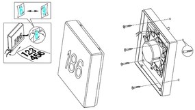 Eglo 97219 - Applique a LED da esterno TORAZZA-C LED/14W/230V