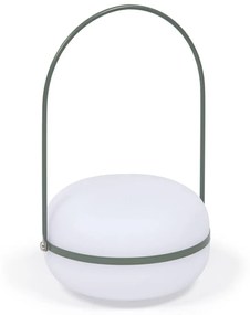 Kave Home - Lampada da tavolo Tea in polietilene e metallo con finitura verde