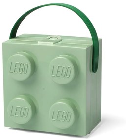 Contenitore verde chiaro con maniglia - LEGO®