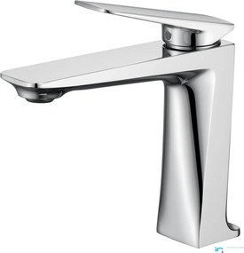 Miscelatore per lavabo ELITE EDITION BS1910 da piano in ottone, in più finiture tra cui cromo e nero opaco — Cromo — 15,5 cm