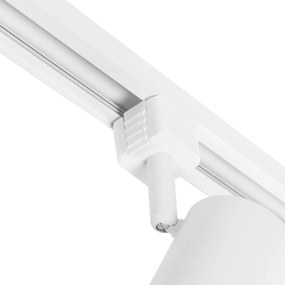 Sistema di illuminazione a binario monofase Smart con 10 faretti bianchi con Wifi GU10 - Iconic Jeana