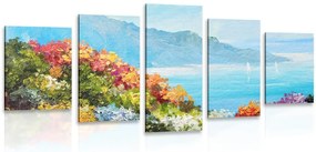 Quadri 5 pezzi – Vista sul mare