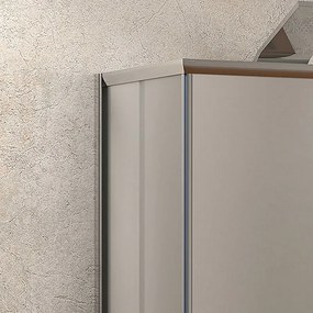 Box doccia 3 lati 70x150x70 vetro opaco apertura doppio scorrevole KF1000 - KAMALU