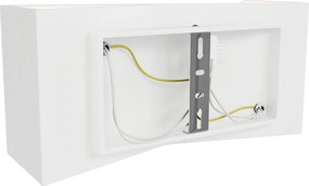 Applique da Parete 2xG9 a Clessidra in Gesso Pitturabile