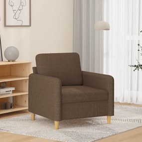 Poltrona Marrone 60 Cm İn Tessuto /