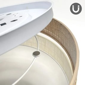 Plafoniera LED SIRJA BOHO LED/20W/230V Ø 35 cm beige/crema