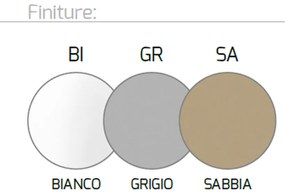 Sospensione Moderna Wacky Metallo Grigio 1 Luce E27 60Cm