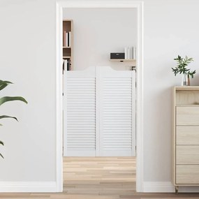 Porte A Battente 2-paio Design A Lamelle Bianco 100x80 Cm /