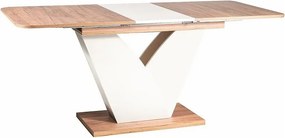 Tavolo allungabile Vidar in rovere craft tabacco/crema - L140-180 cm