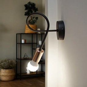 Applique TUBE 1xE27/15W/230V nero