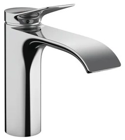 Rubinetto per lavabo a canna media getto a cascata d'acqua Vivenis cromato lucido HANSGROHE H 20.5 cm