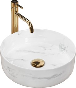 Lavabo da appoggio Rea Sami Nature Marble
