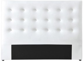 Testata trapuntata 140 cm Similpelle Bianco - FRANCESCO