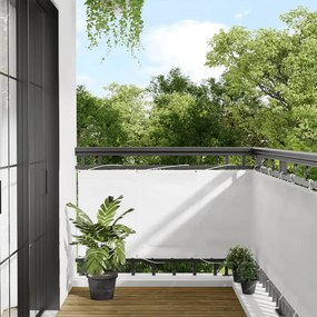 Paravento Da Balcone Bianco 75x1000 Cm 100% Poliestere Oxford /