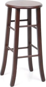 Sgabello TONDO in legno massello da h70 cm noce