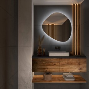Specchio asimmetrico con luce LED G5
