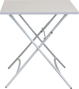 ROMANUS - set tavolo in metallo cm 70 x 70 x 72 h con 2 poltrone Romanus