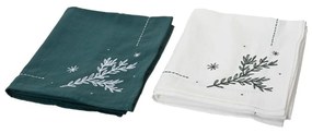 Runner da Tavolo Decoris Bianco Verde Natale 40 x 140 cm