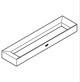 GROHE 40766000 - Porta asciugamani SELECTION CUBE 25 × 6 × 1,5 cm cromo lucido