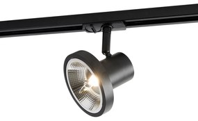 Faretto da binario moderno monofase nero AR111 - Jeany
