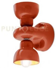 Applique 2 luci berimbau arancio pokè c2601(apo)